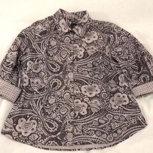 WESTBOUND WOMAN 100% Cotton Button Down Shirt